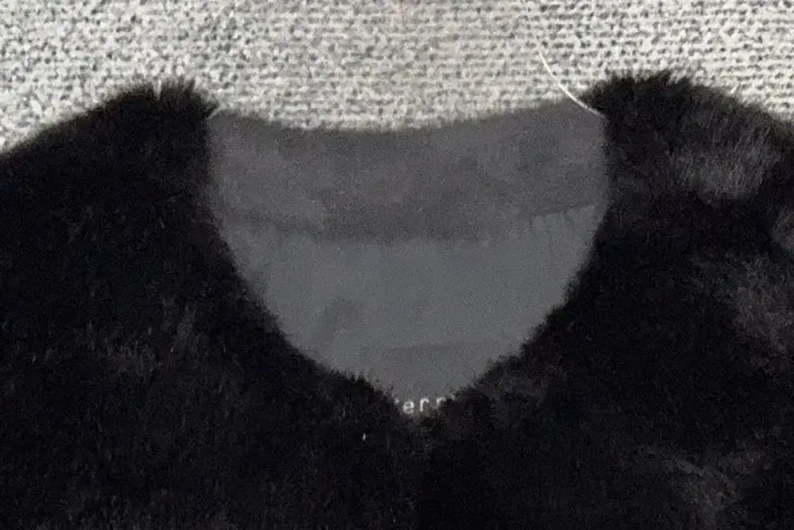 블랙 페이크 퍼 조끼 L 상품이미지5