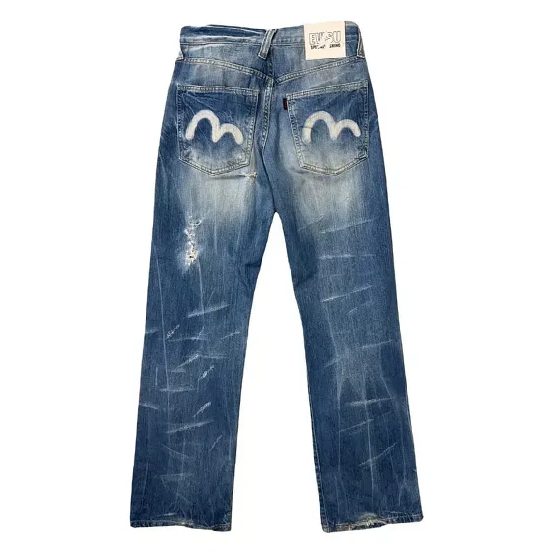 에비수 Y2K 워싱 백로고 청바지 28 상품이미지2