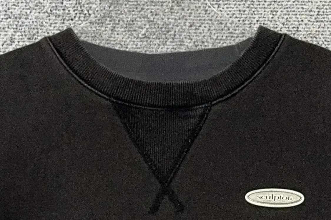 스컬프터 블랙 자수 스웻셔츠 S 상품이미지5