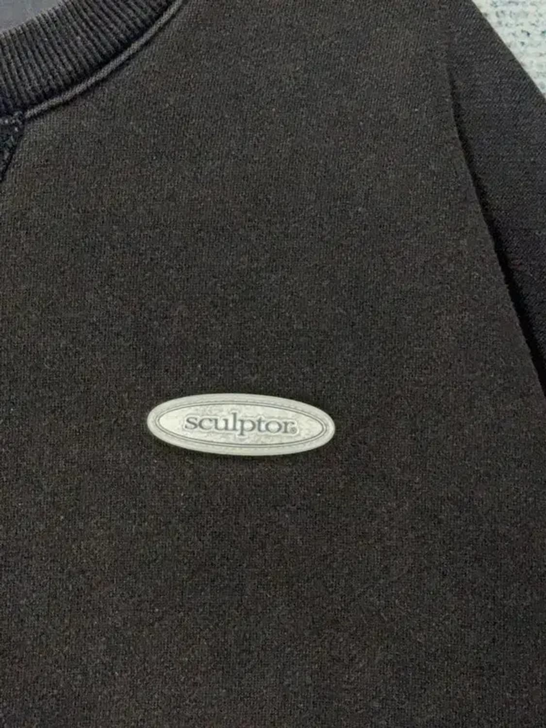 스컬프터 블랙 자수 스웻셔츠 S 상품이미지7