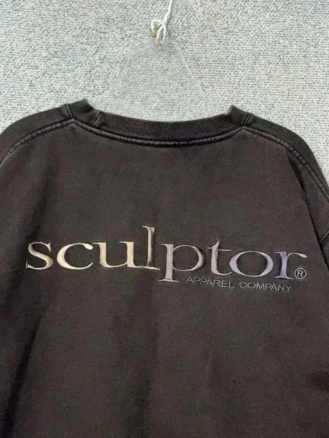 스컬프터 블랙 자수 스웻셔츠 S 상품이미지8