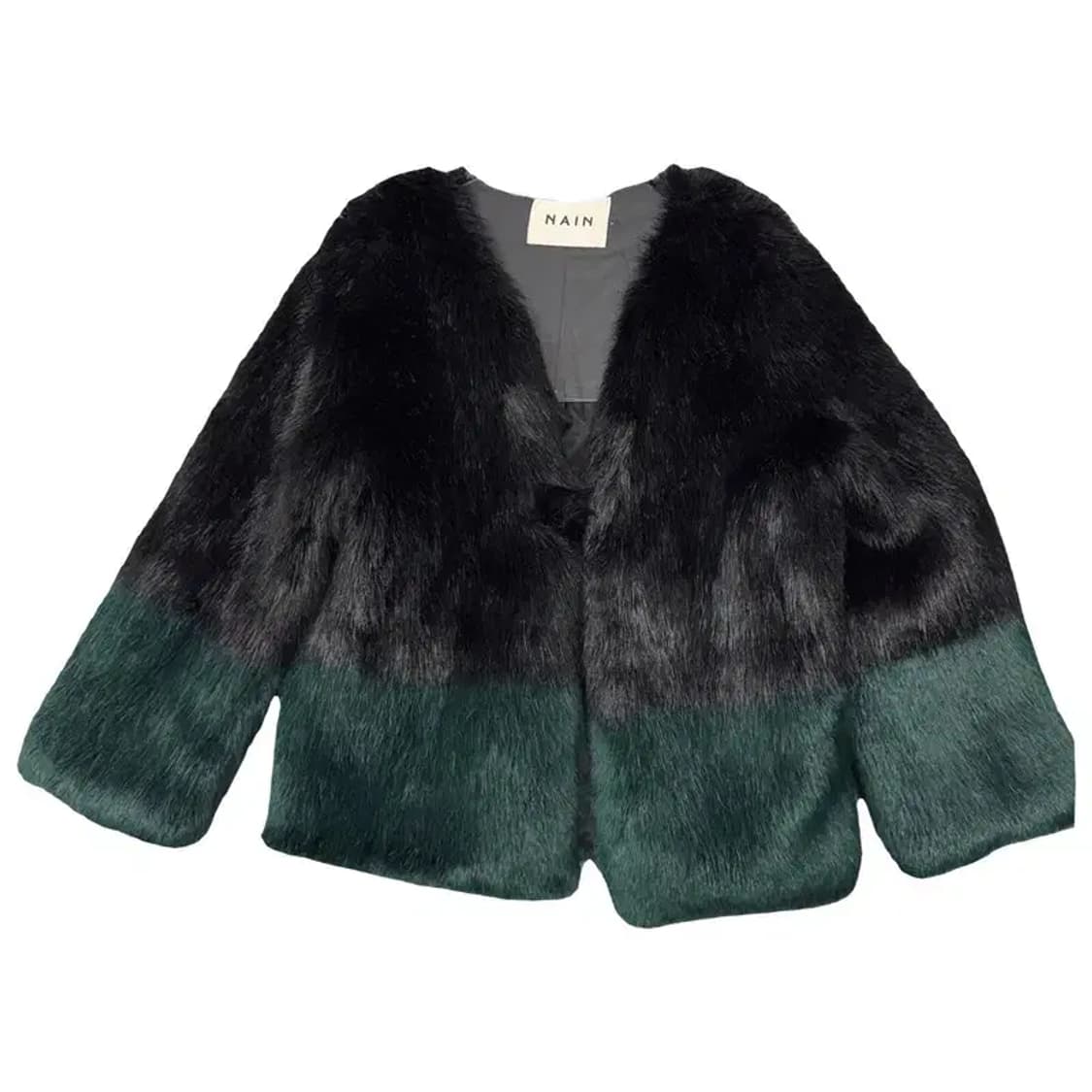 나인 그라데이션 페이크 퍼 자켓 F 상품이미지1