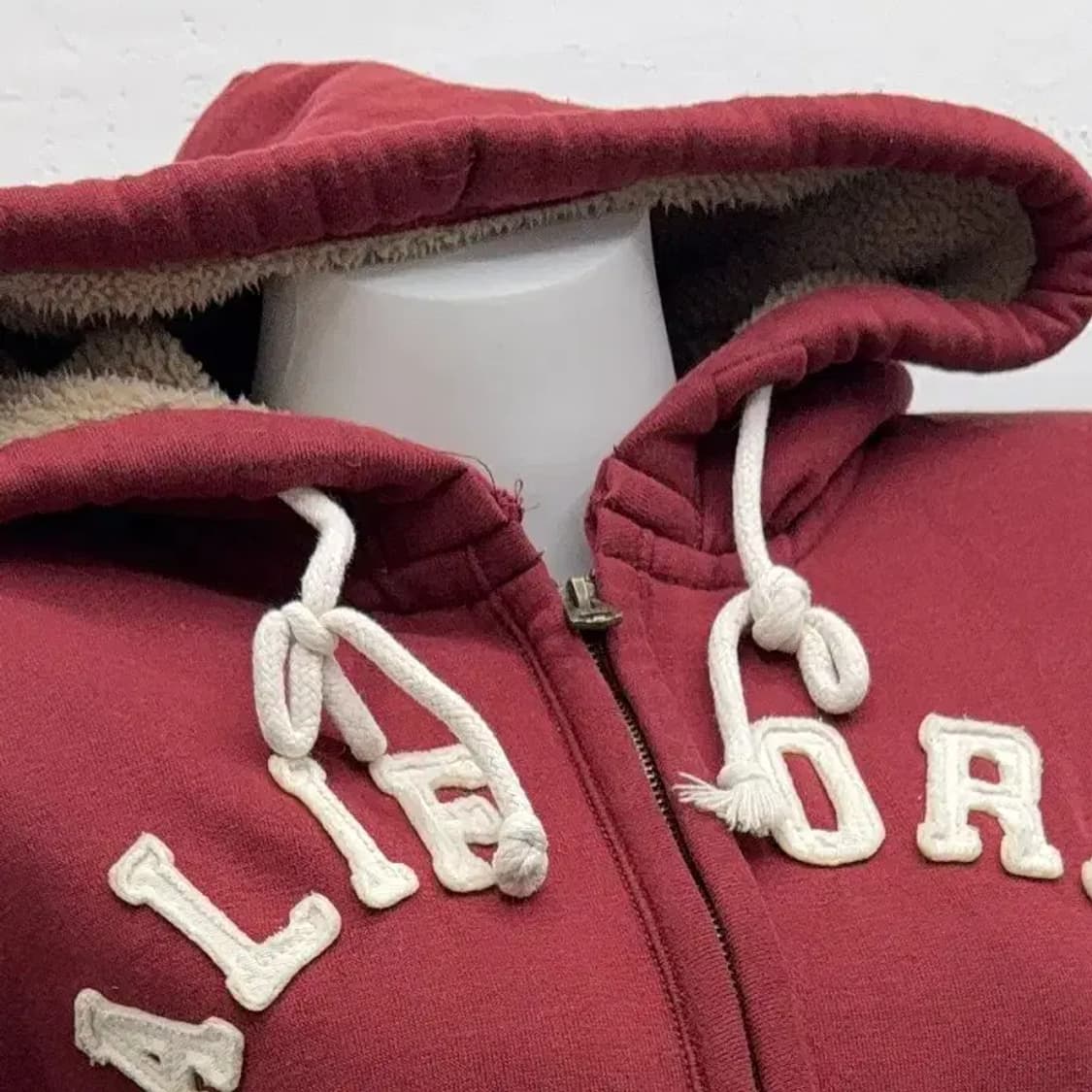 후아유 프린팅 와인 집업 SMALL 상품이미지6