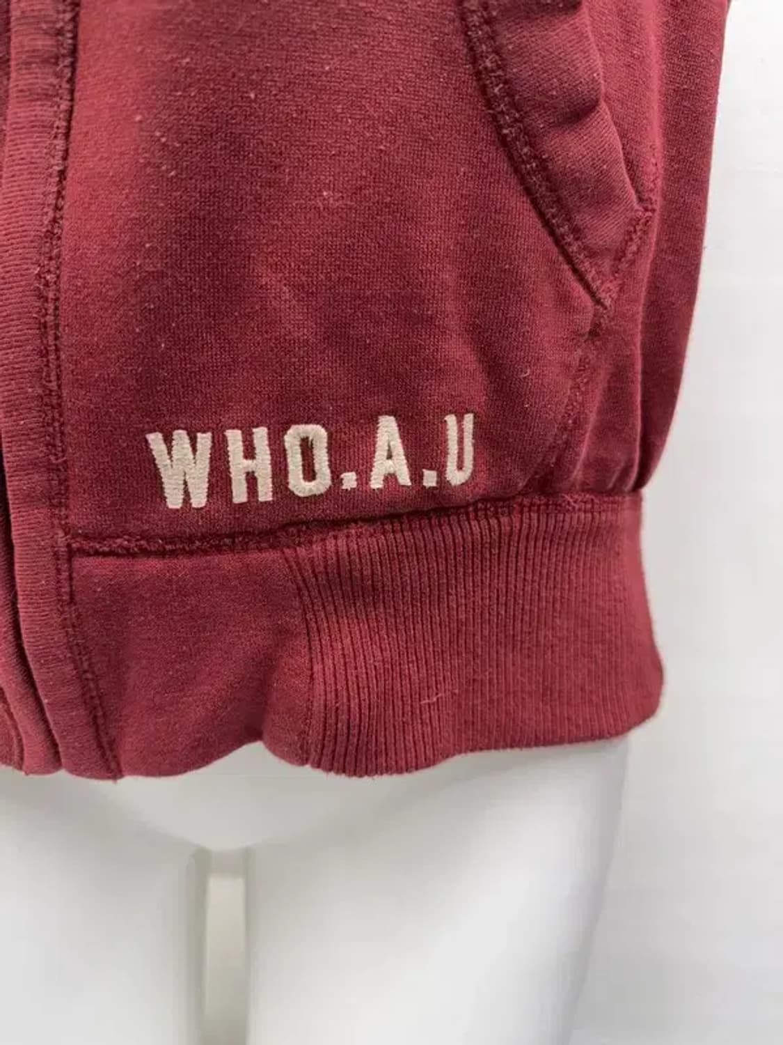 후아유 프린팅 와인 집업 SMALL 상품이미지9