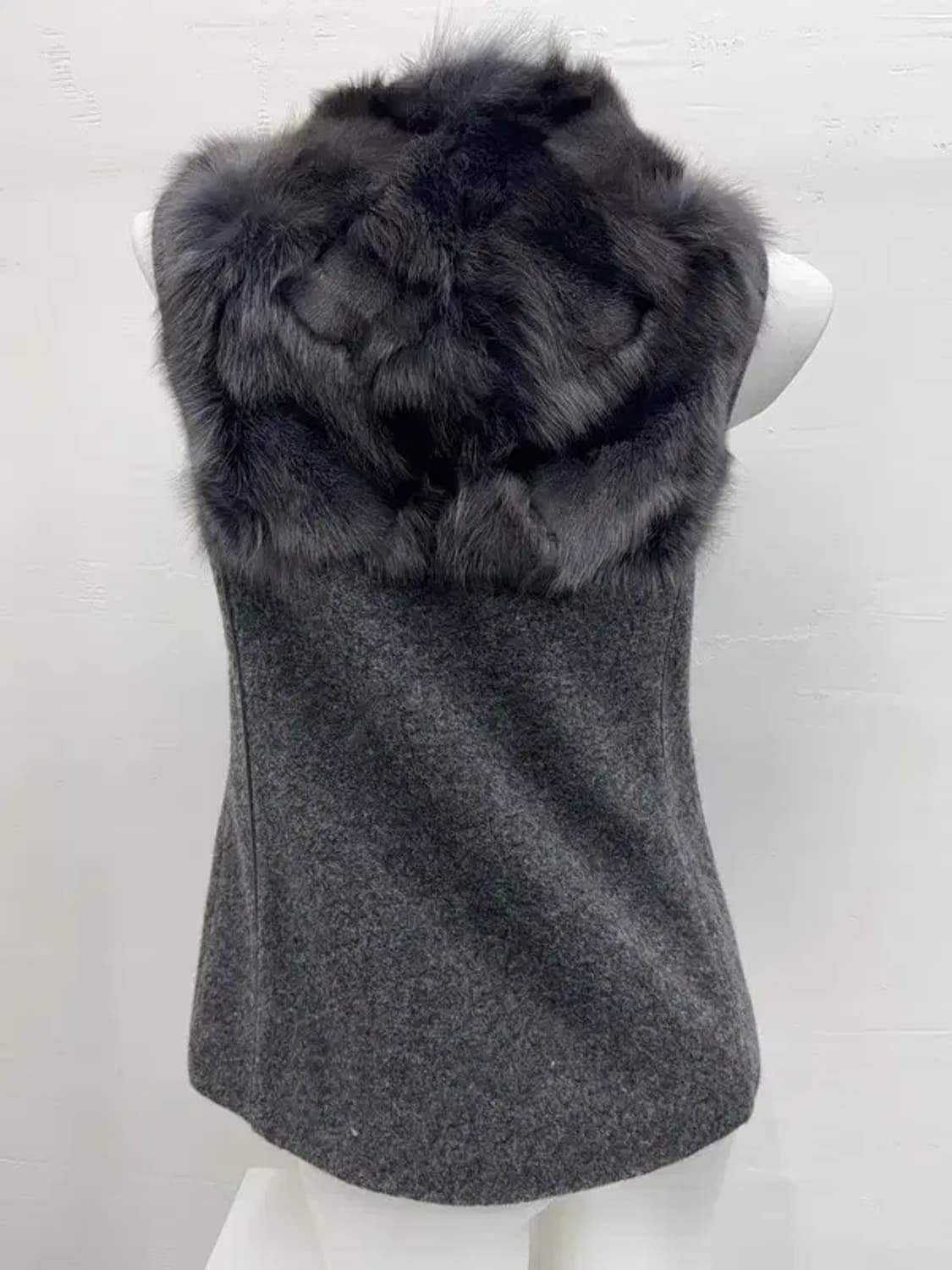 그레이 여우퍼조끼 상품이미지2