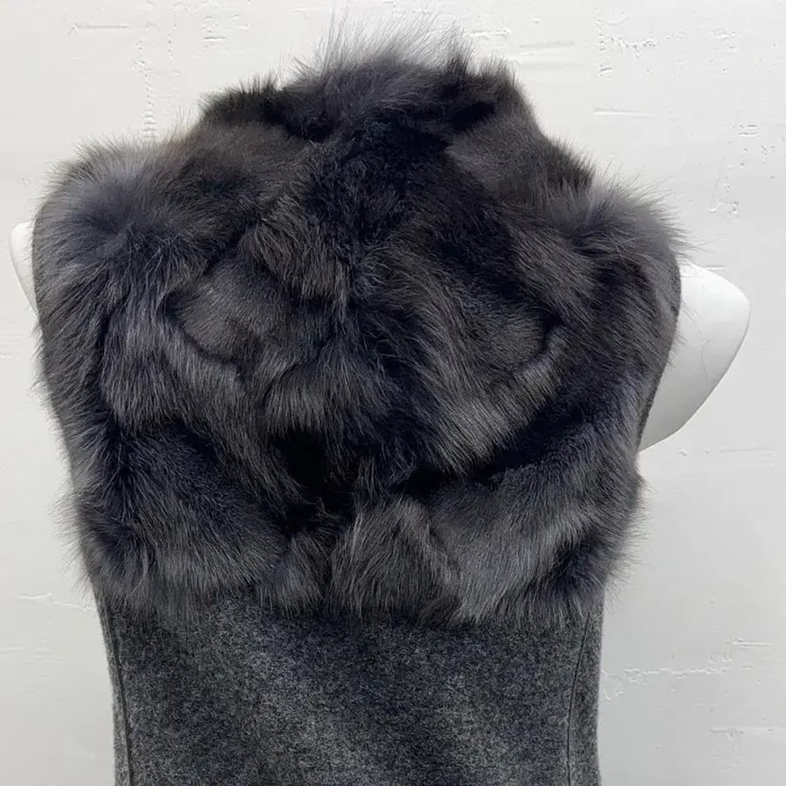 그레이 여우퍼조끼 상품이미지4