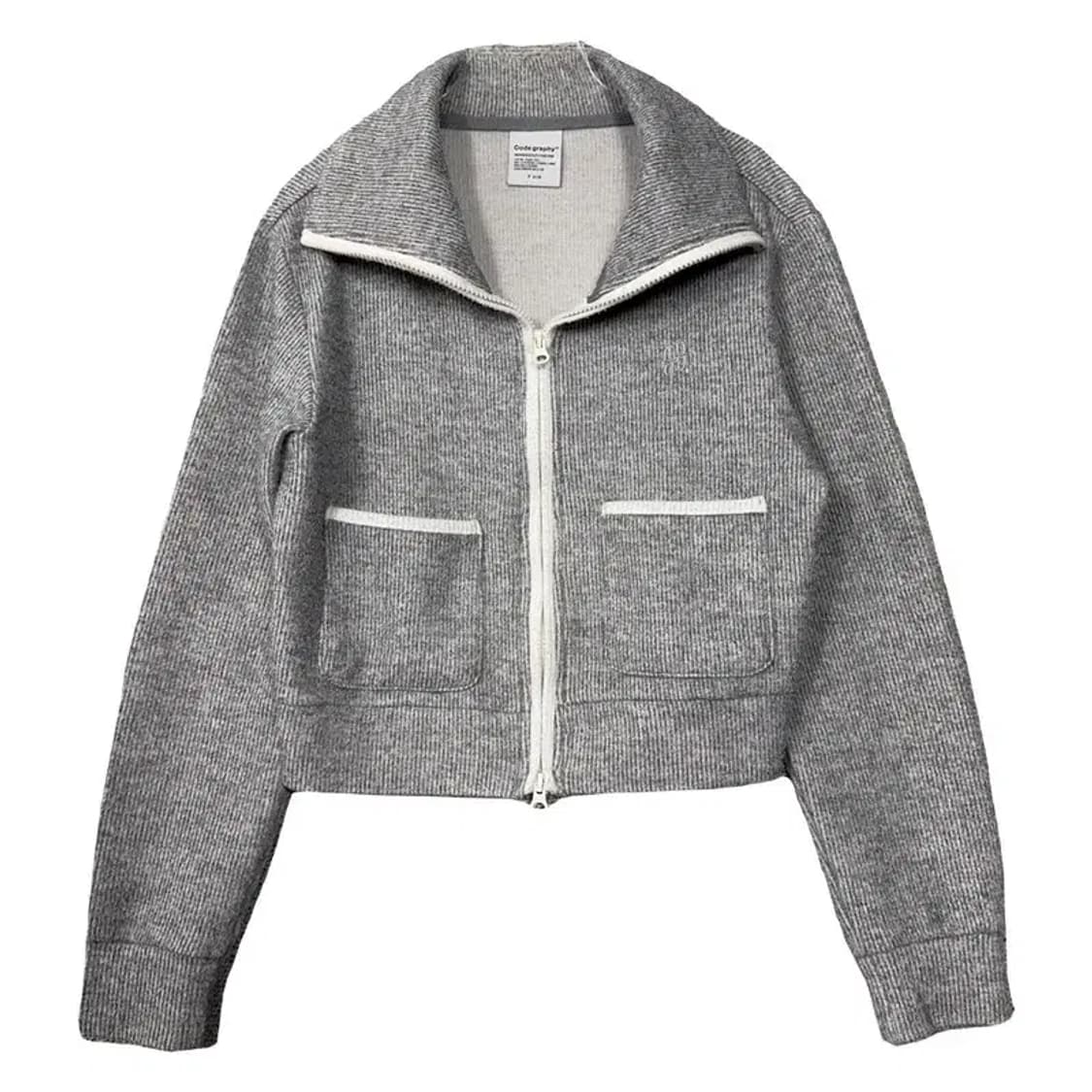 코드그라피 그레이 투웨이 코튼 집업 M 상품이미지1