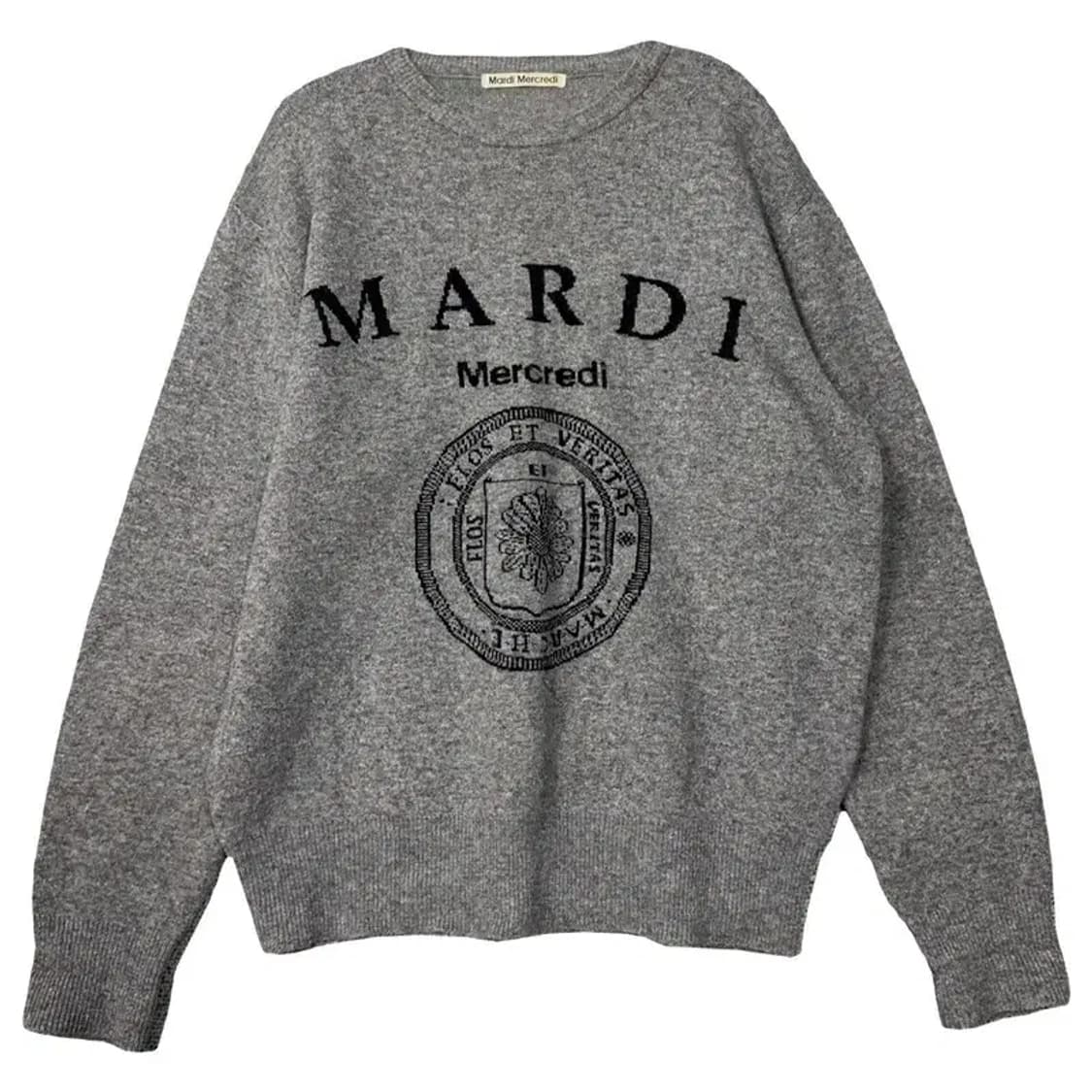 마르디 메르크디 프린팅 그레이 니트 ONE SIZE 상품이미지1