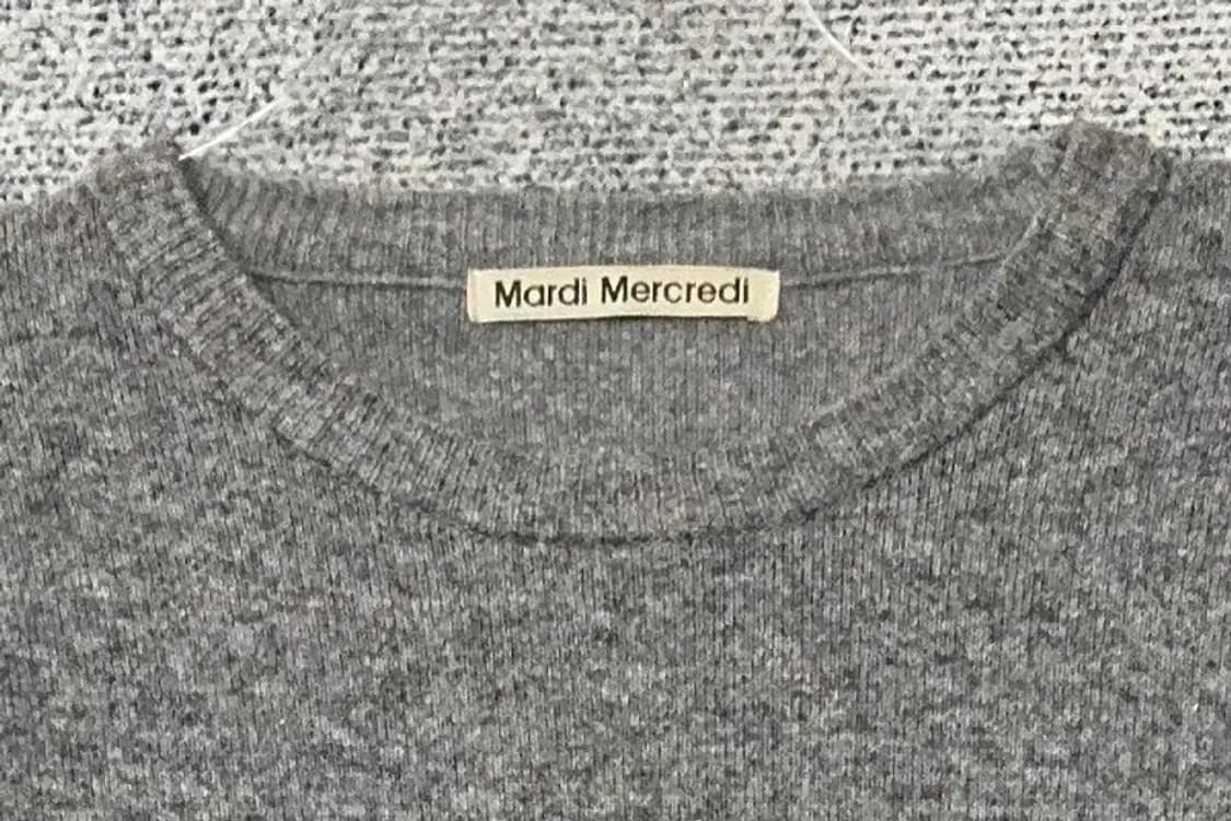 마르디 메르크디 프린팅 그레이 니트 ONE SIZE 상품이미지5