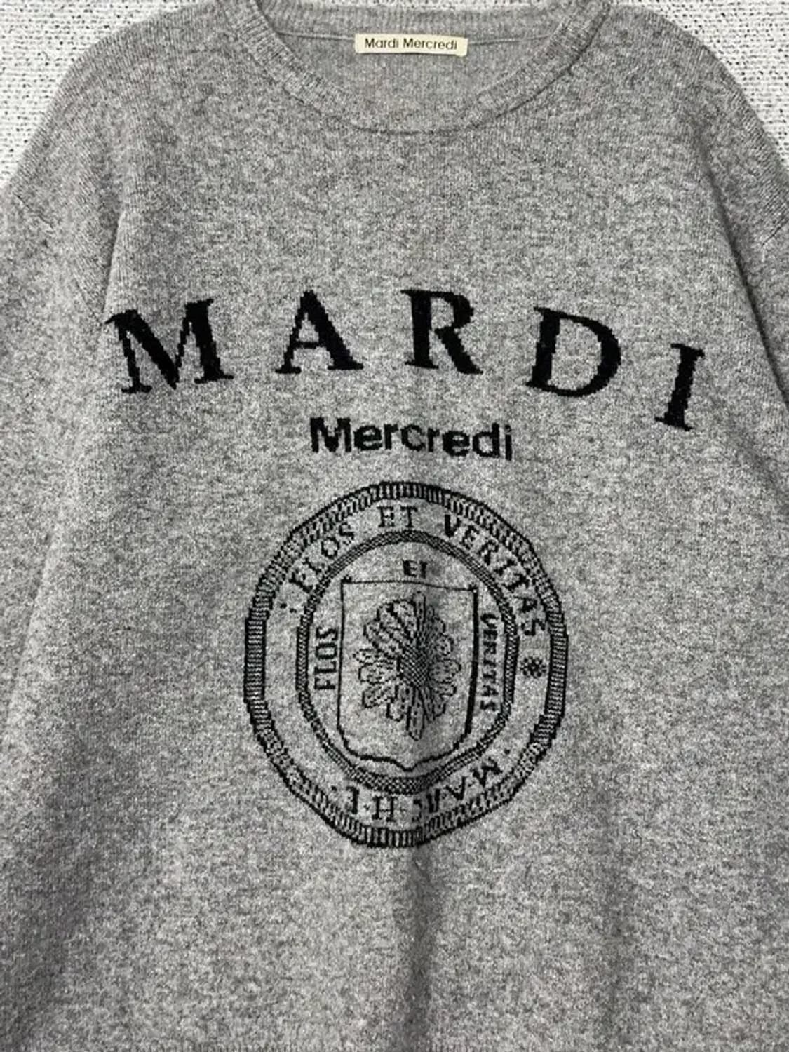 마르디 메르크디 프린팅 그레이 니트 ONE SIZE 상품이미지7