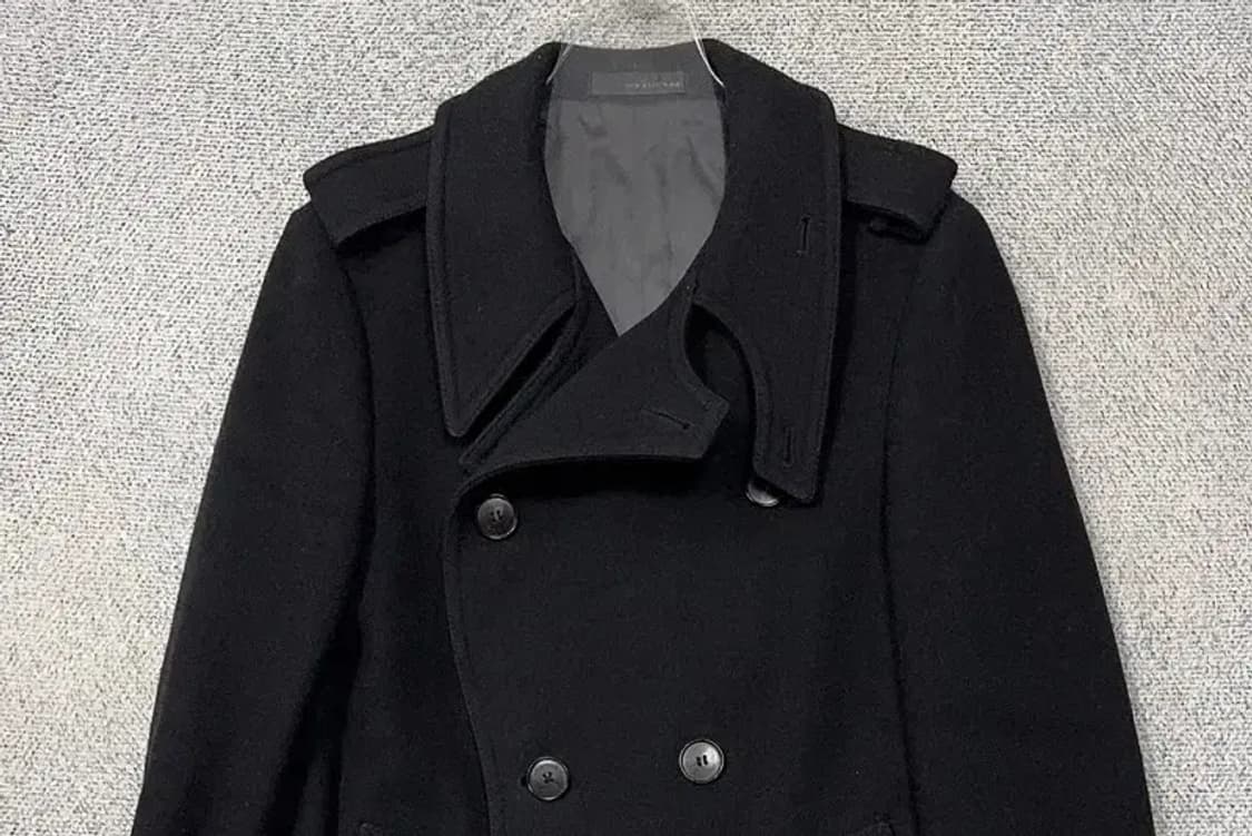 솔리드옴므 블랙 버튼 피 코트 95 상품이미지3