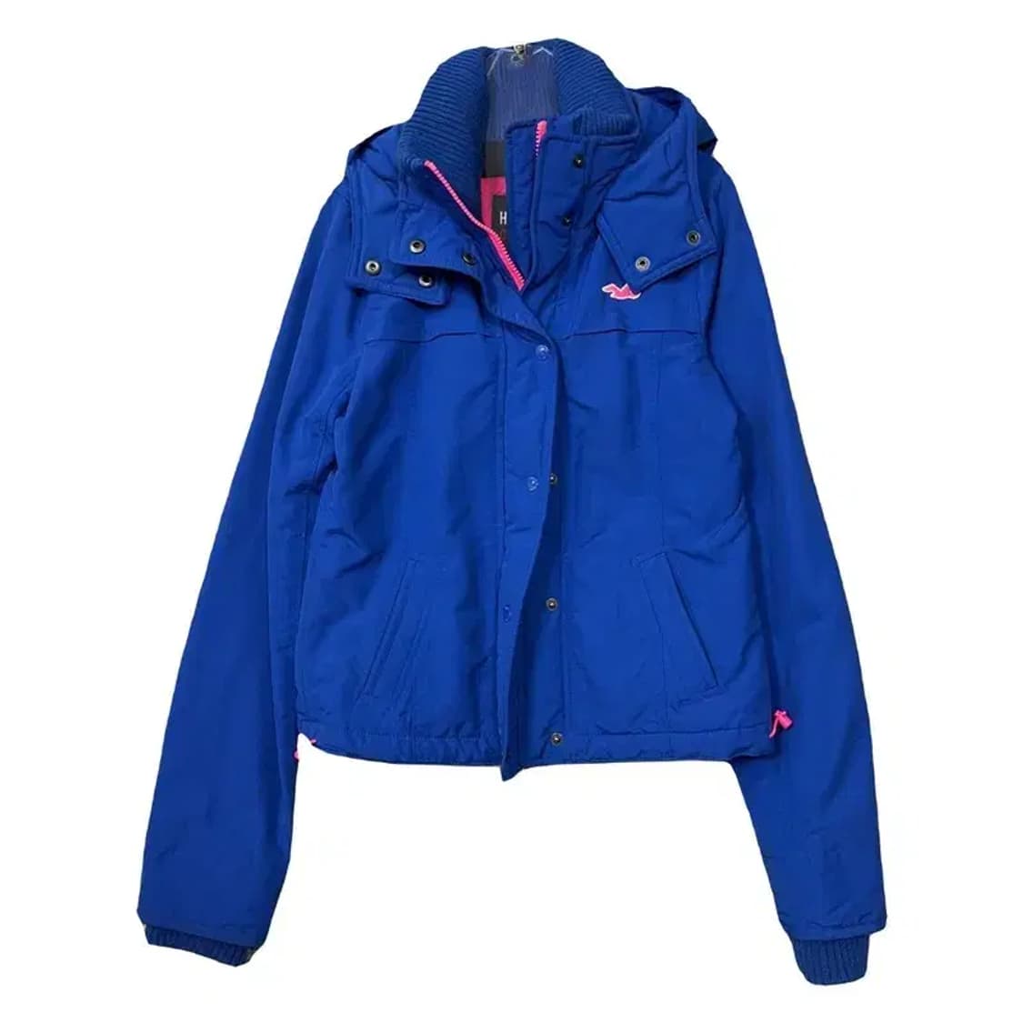 홀리스터 블루 빈티지 로고 윈드 자켓 S 상품이미지1