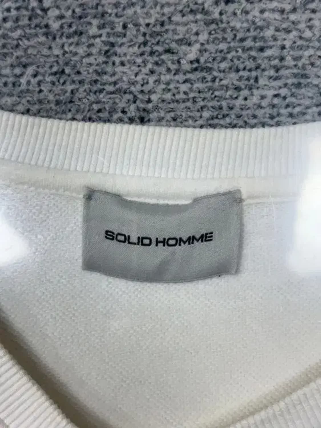 솔리드 옴므 캐주얼 프린팅 화이트 맨투맨 105 상품이미지7