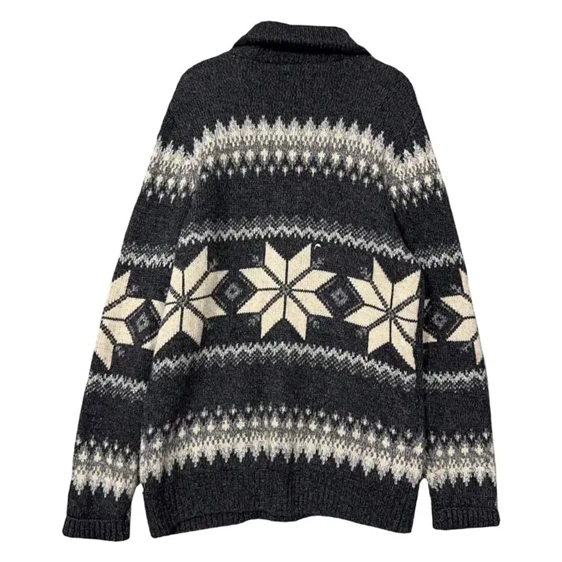 아베크롬비 로고 프린팅 클래식 숄카라 울 니트 가디건 M 상품이미지2