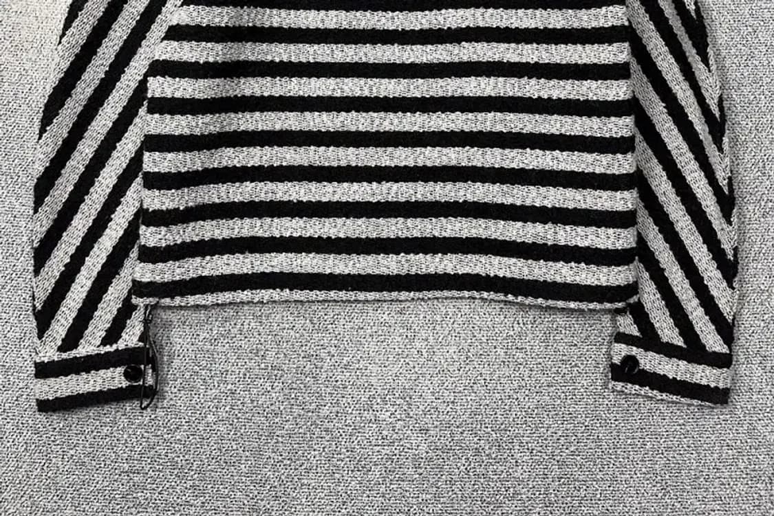 남성 그레이 단가라 빈티지 카라 버튼 니트 XL 상품이미지4