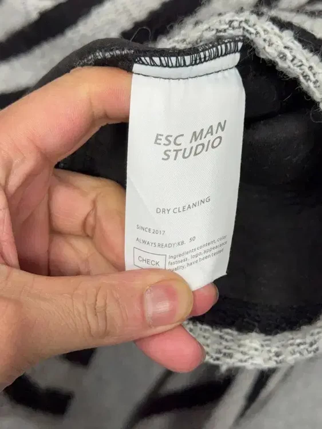 남성 그레이 단가라 빈티지 카라 버튼 니트 XL 상품이미지6