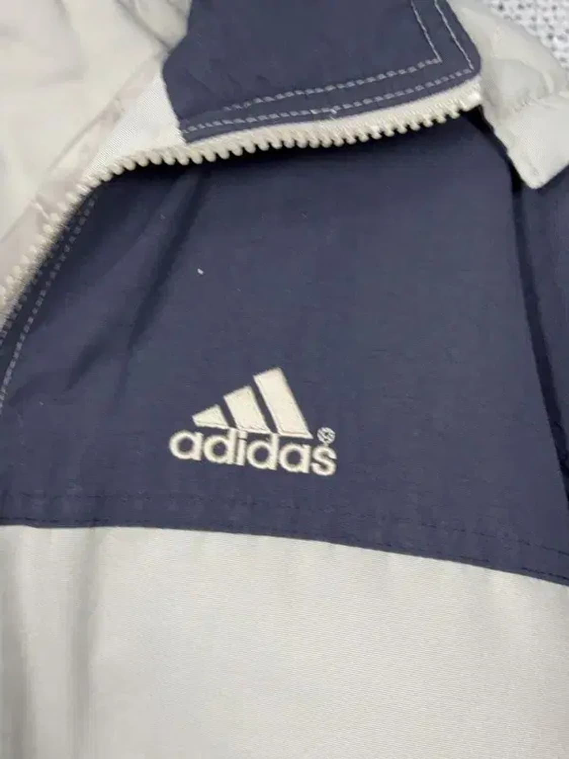 아디다스 베이지 올드스쿨 바람막이 윈드 자켓 90 상품이미지7