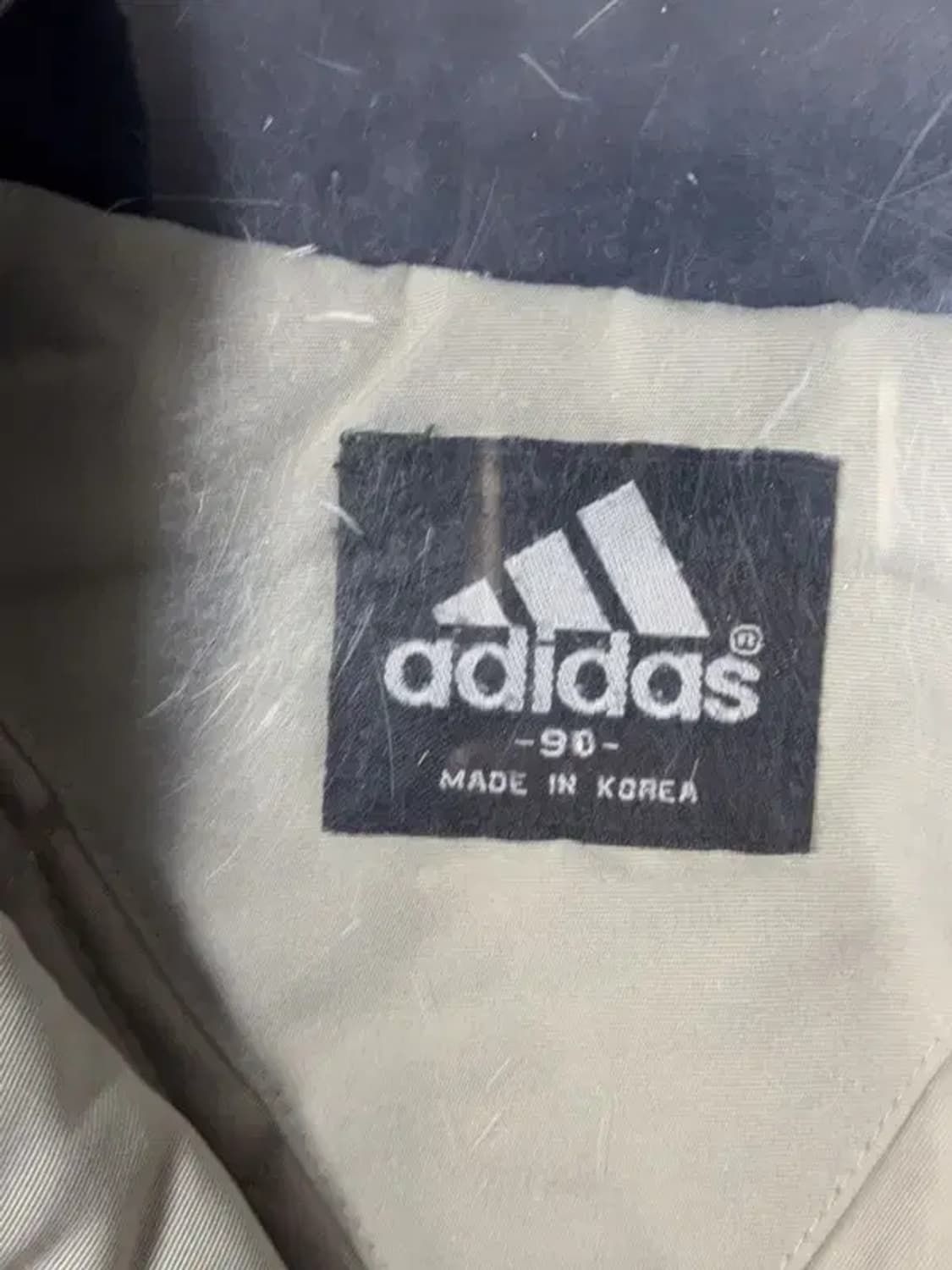 아디다스 베이지 올드스쿨 바람막이 윈드 자켓 90 상품이미지9