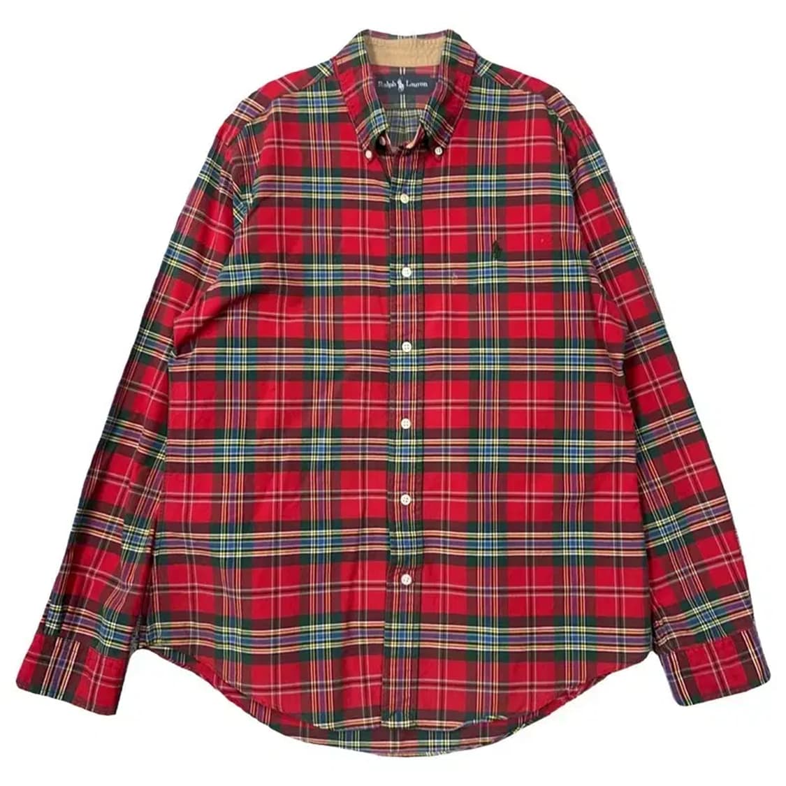 폴로 두산 빈티지 체크 레드 셔츠 L 상품이미지1