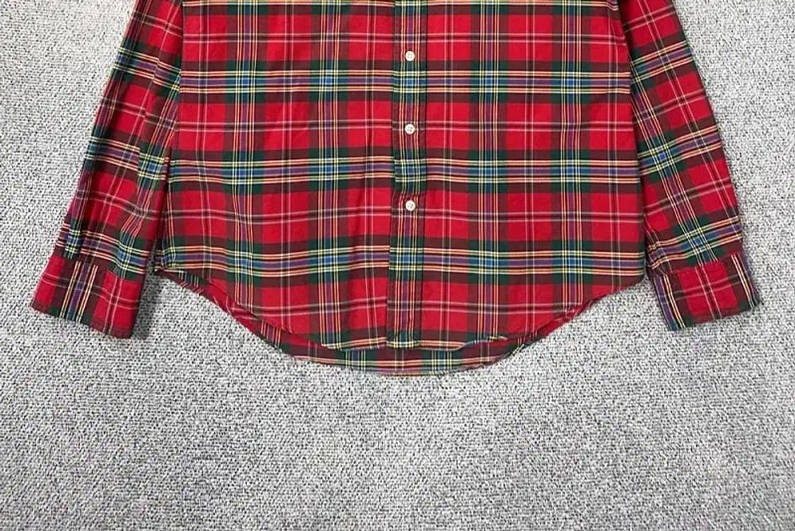 폴로 두산 빈티지 체크 레드 셔츠 L 상품이미지4