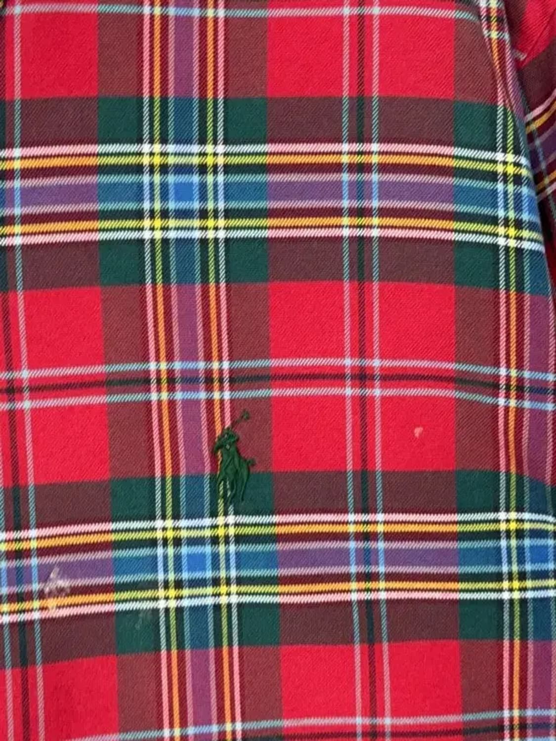 폴로 두산 빈티지 체크 레드 셔츠 L 상품이미지6