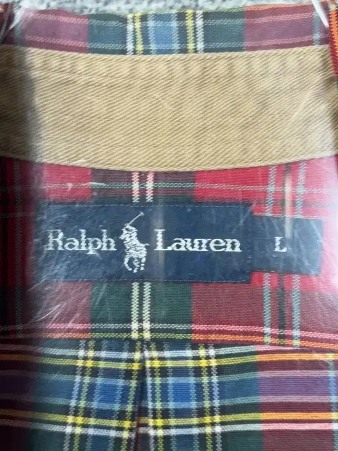 폴로 두산 빈티지 체크 레드 셔츠 L 상품이미지7