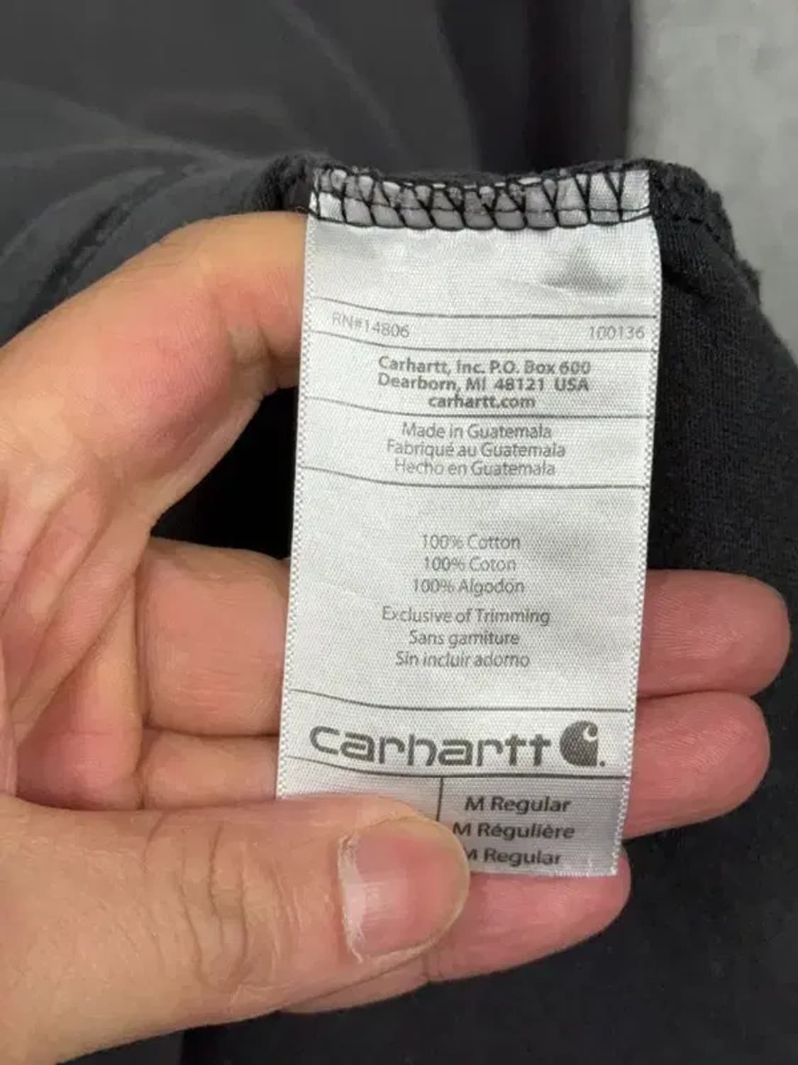 칼하트 블랙 스트릿 슬리브 긴팔티 M Regular 상품이미지10