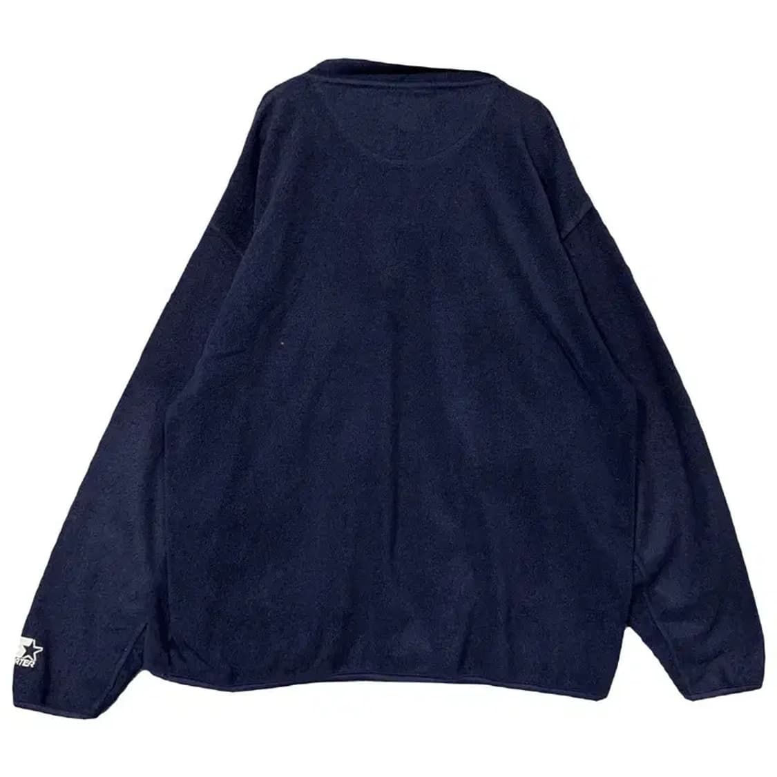 스타터 네이비 오버 사이즈 플리스 반집업 맨투맨 XL 상품이미지2