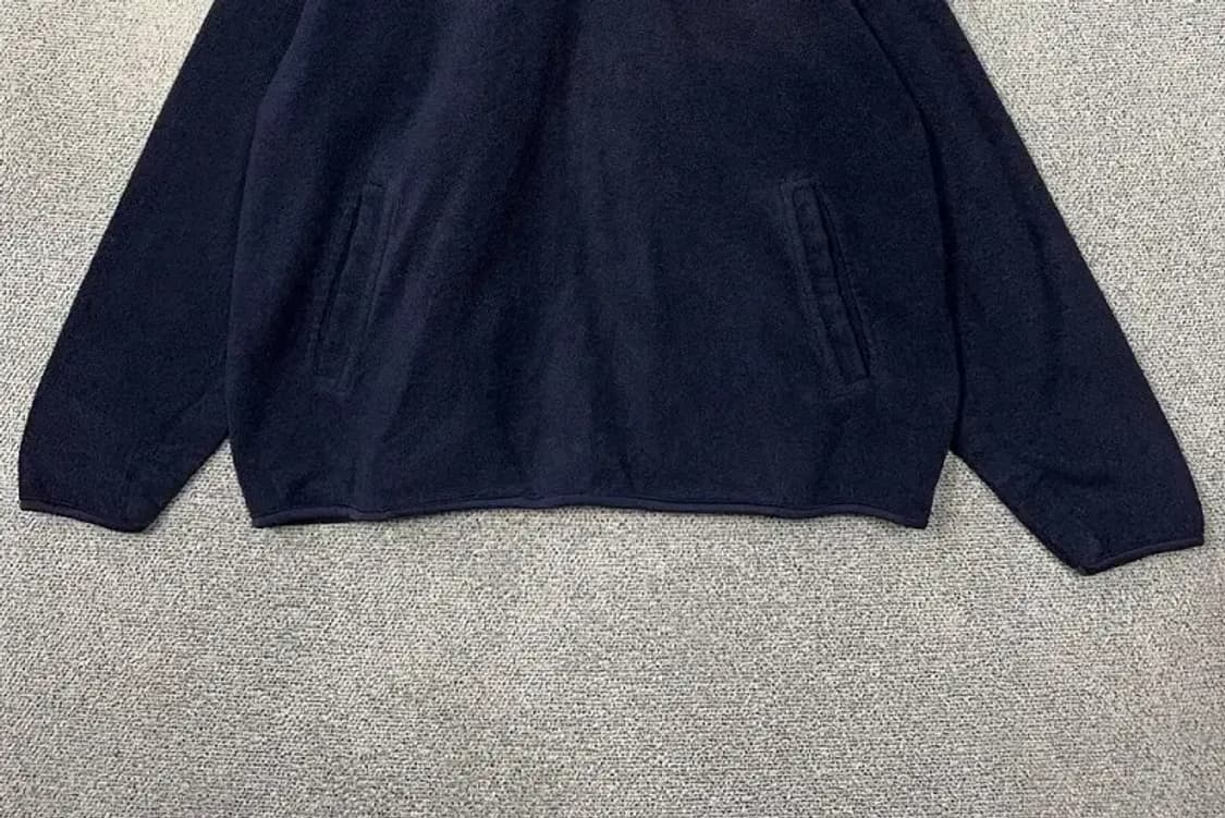 스타터 네이비 오버 사이즈 플리스 반집업 맨투맨 XL 상품이미지4