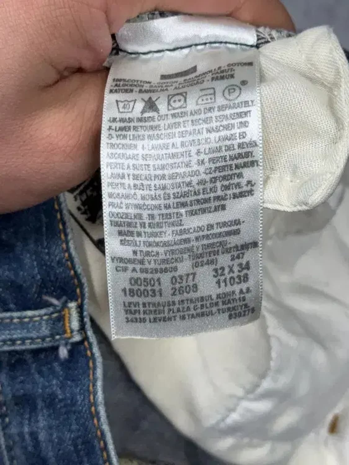 리바이스 501 Y2K 워싱 빈티지 청바지 32 34 상품이미지8