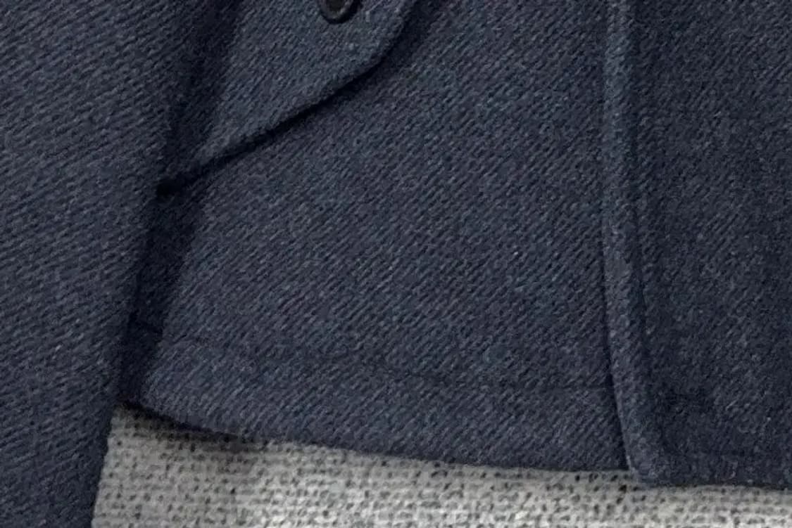 후아유 네이비 카라 코트 자켓 M 상품이미지6