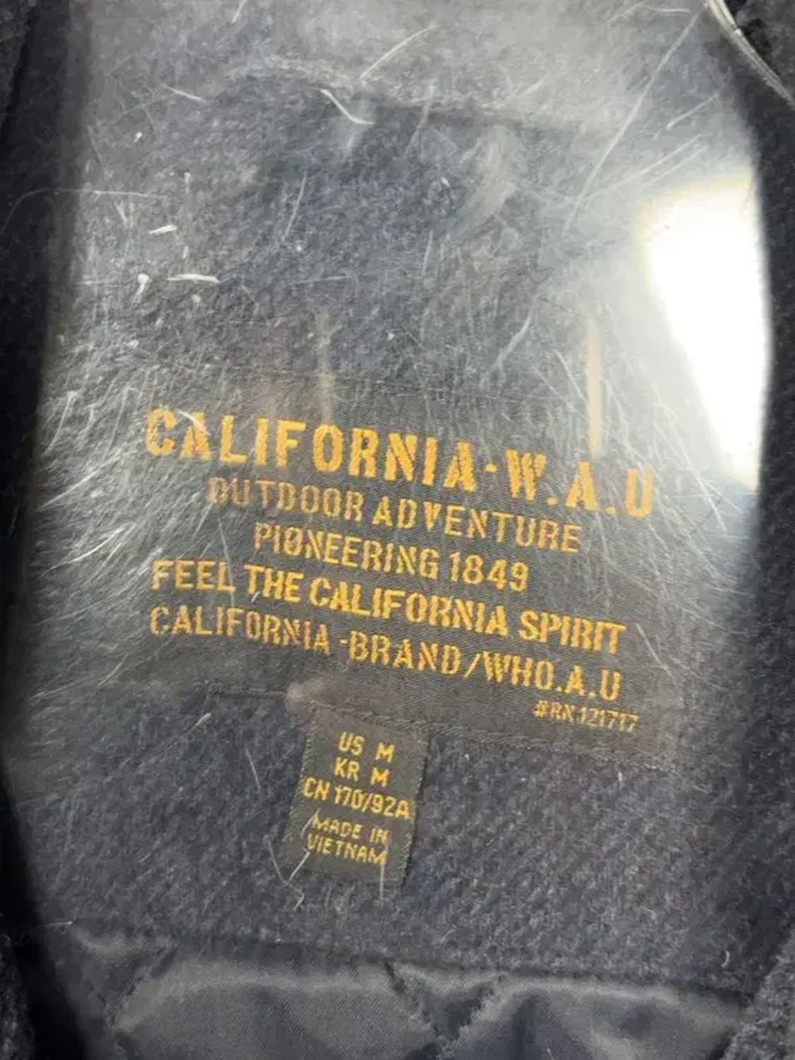 후아유 네이비 카라 코트 자켓 M 상품이미지7