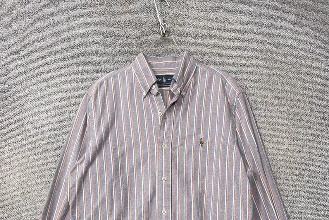 폴로 클래식핏 스트라이프 옥스포드 셔츠 S 상품이미지3