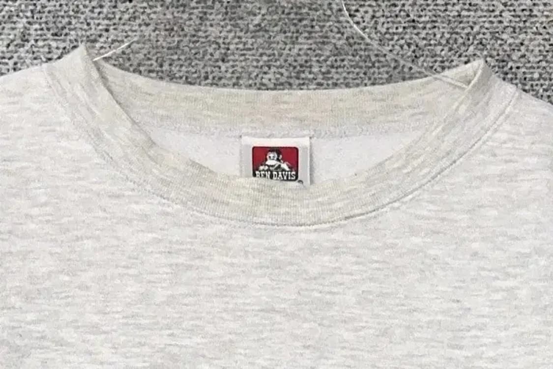 벤데이비스 라이트 그레이 로고 맨투맨 MEDIUM 상품이미지5