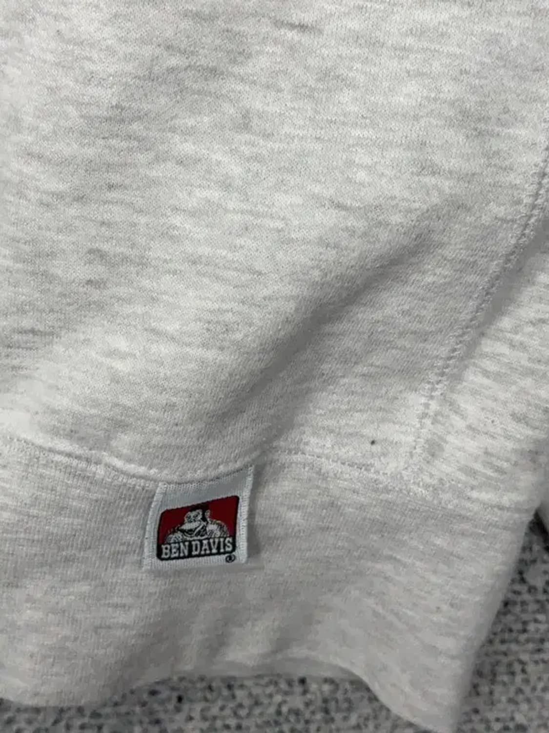 벤데이비스 라이트 그레이 로고 맨투맨 MEDIUM 상품이미지6