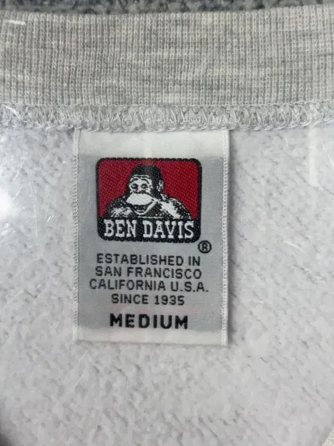 벤데이비스 라이트 그레이 로고 맨투맨 MEDIUM 상품이미지8