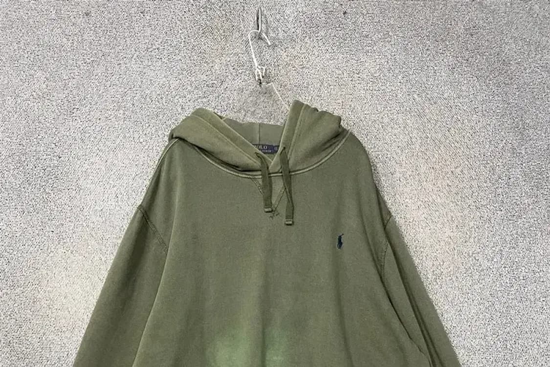 폴로 빈티지 카키 오버 사이즈 후드티 XXL/TTG 상품이미지3