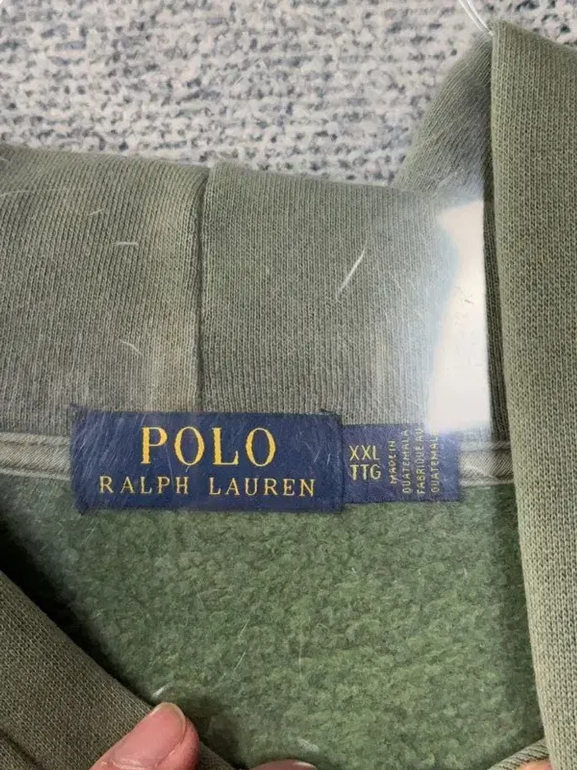 폴로 빈티지 카키 오버 사이즈 후드티 XXL/TTG 상품이미지9
