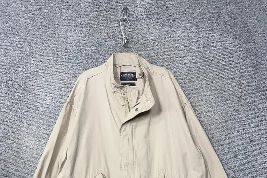 프리즘웍스 크림 나일론 워크 자켓 LARGE 상품이미지3