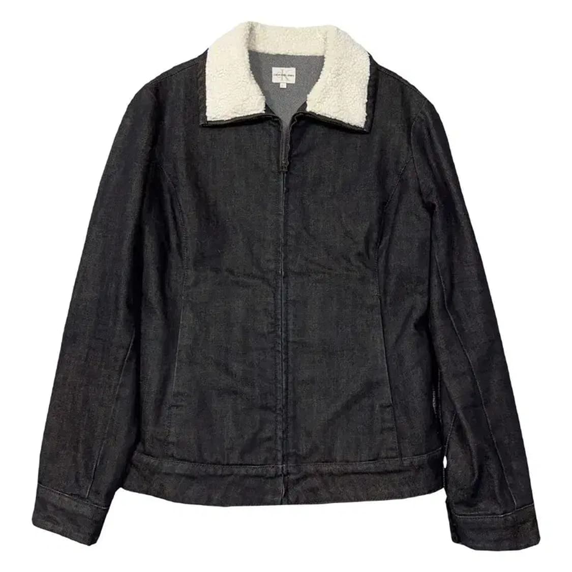 캘빈클라인 흑청 양털 카라 코튼 자켓 L 상품이미지1