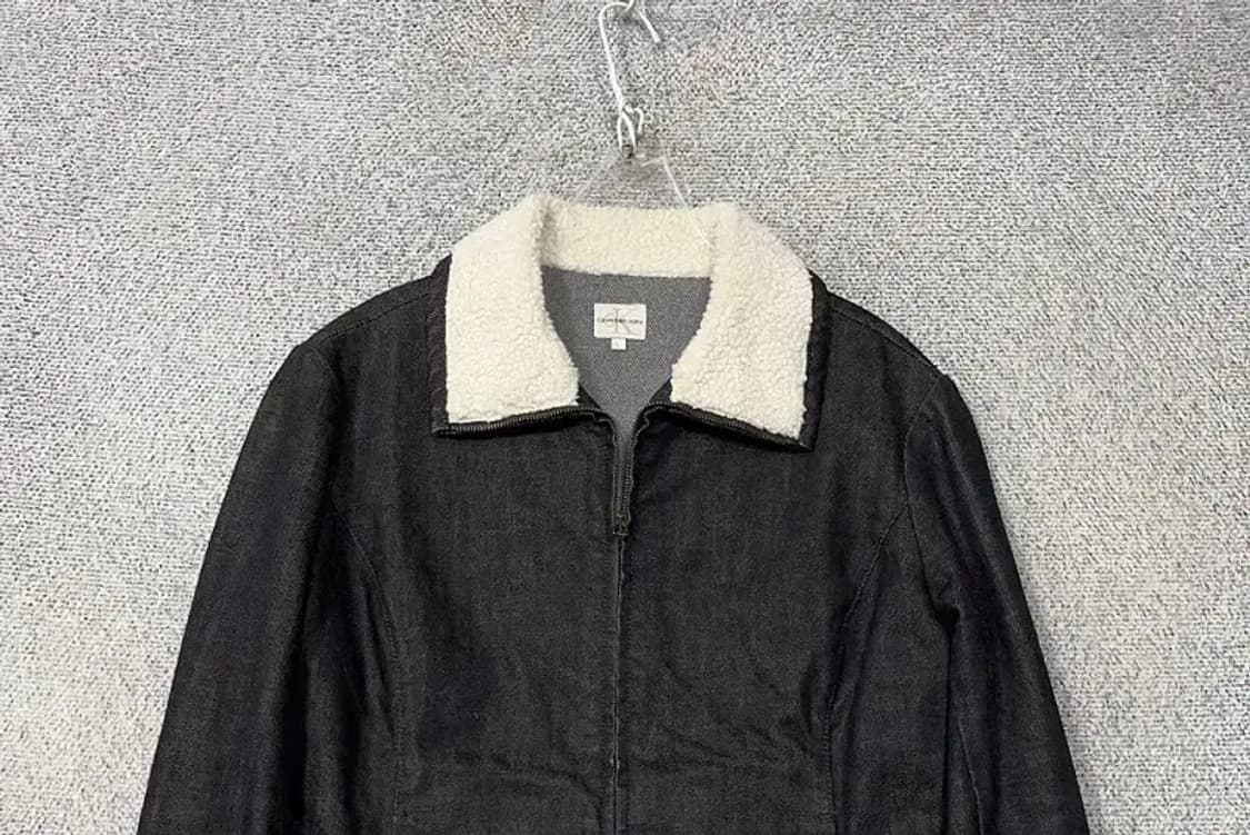 캘빈클라인 흑청 양털 카라 코튼 자켓 L 상품이미지3