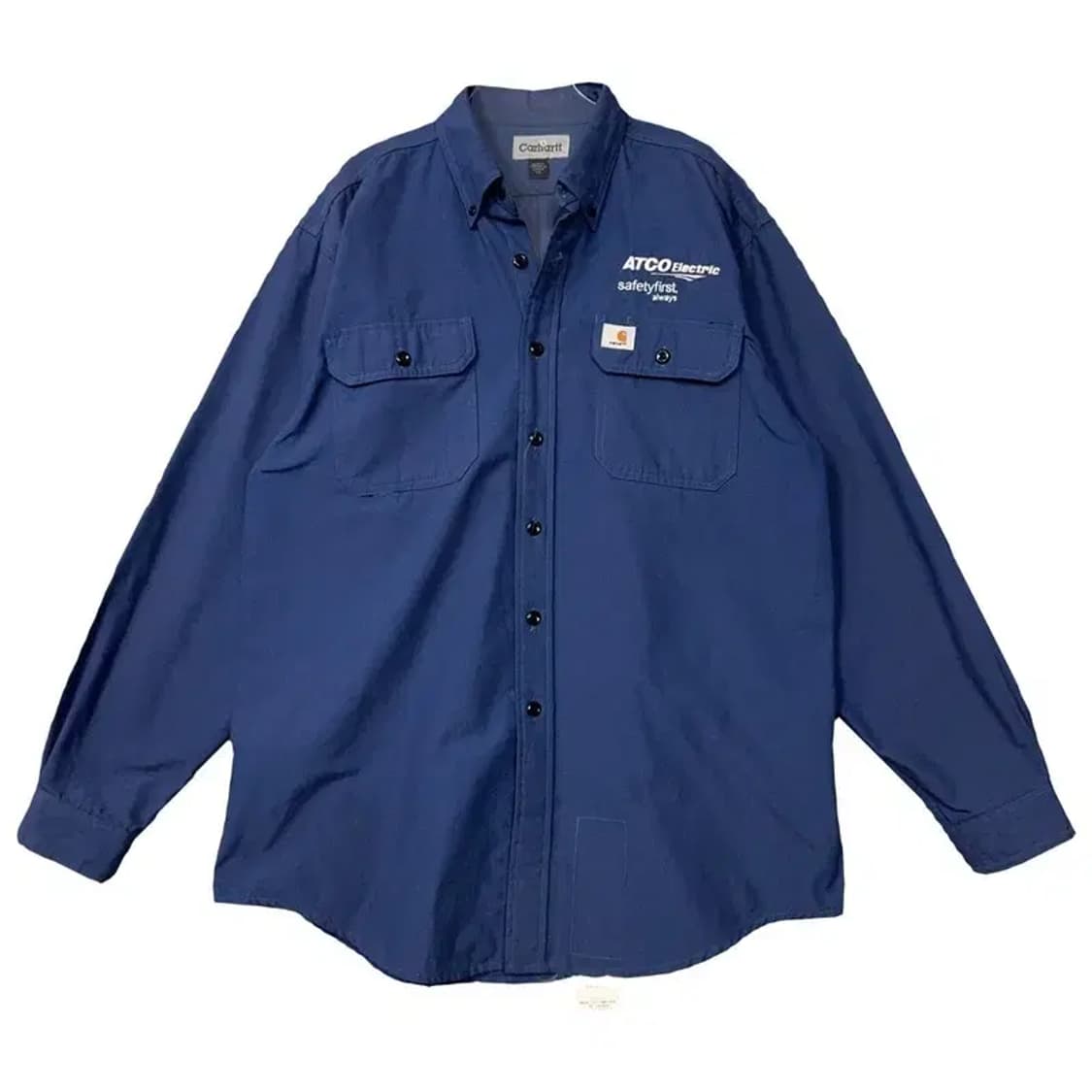 칼하트 네이비 빈티지 워크 셔츠 L/G 상품이미지1