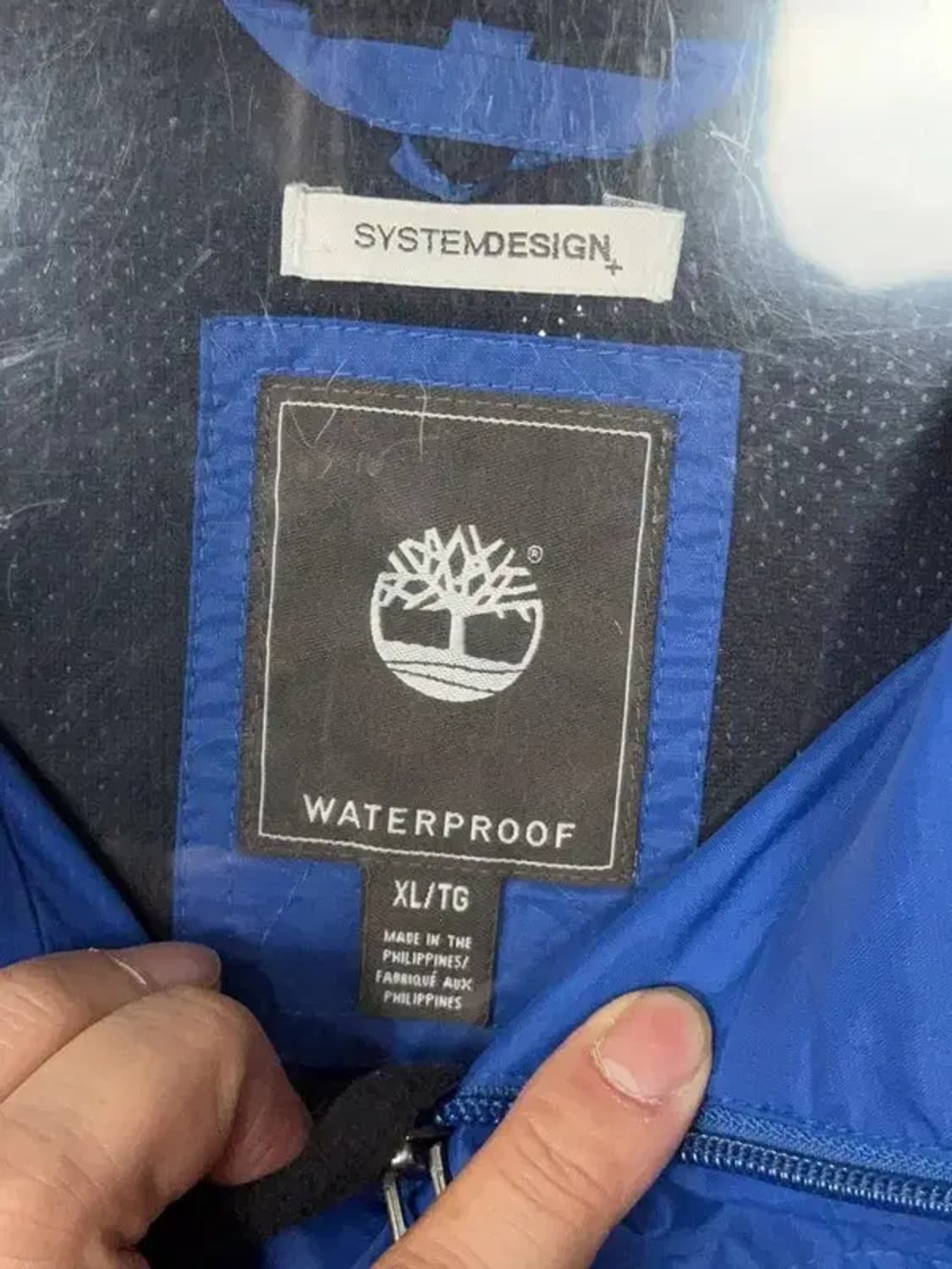 팀버랜드 블루 고프코어 오버핏 윈드자켓 XL/TG 상품이미지7