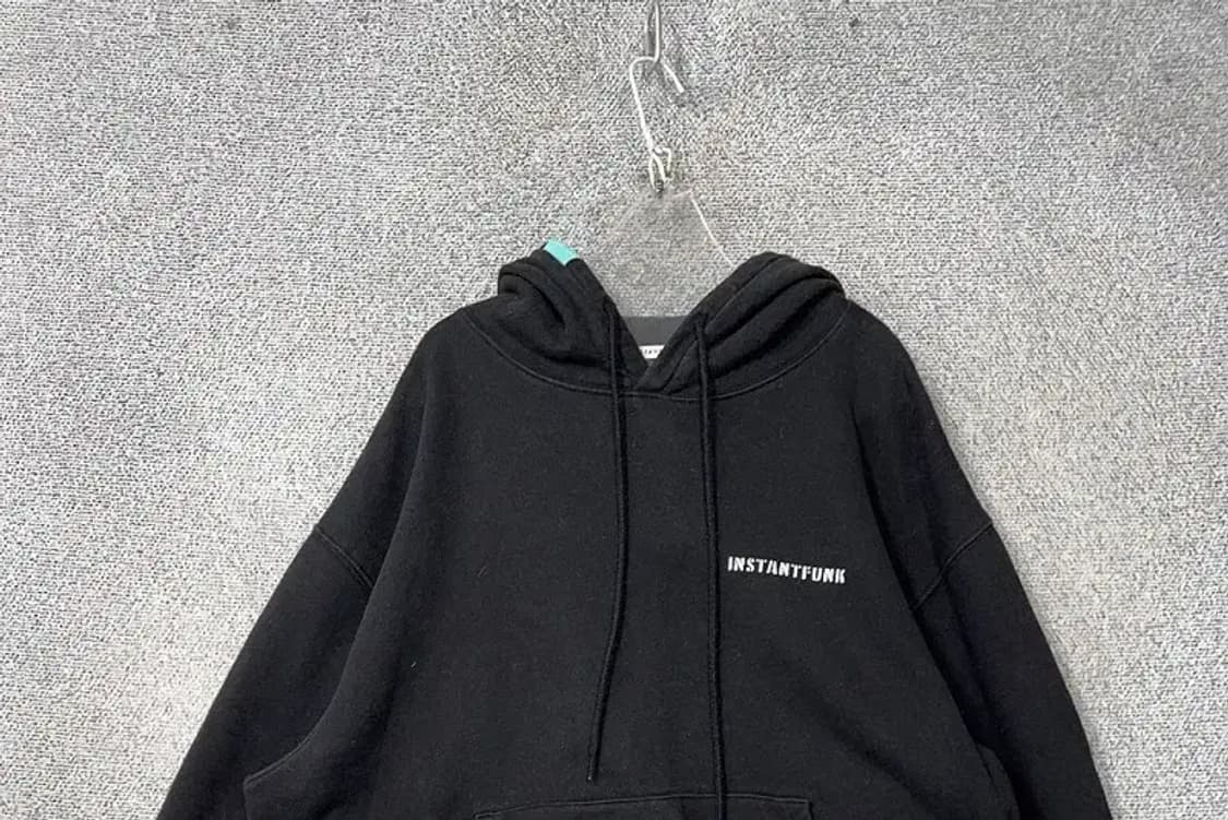 인스턴트 펑크 로고 블랙 스웻 후드티 3 상품이미지3