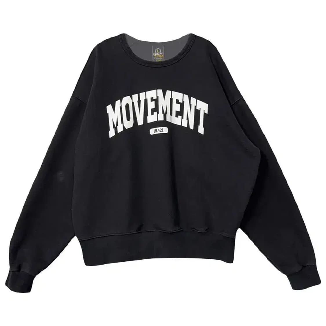 프리즘웍스 프린팅 블랙 스웻셔츠 LARGE 상품이미지1