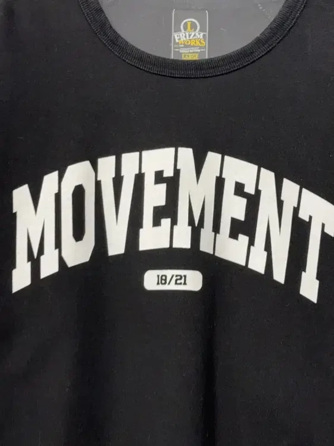 프리즘웍스 프린팅 블랙 스웻셔츠 LARGE 상품이미지6