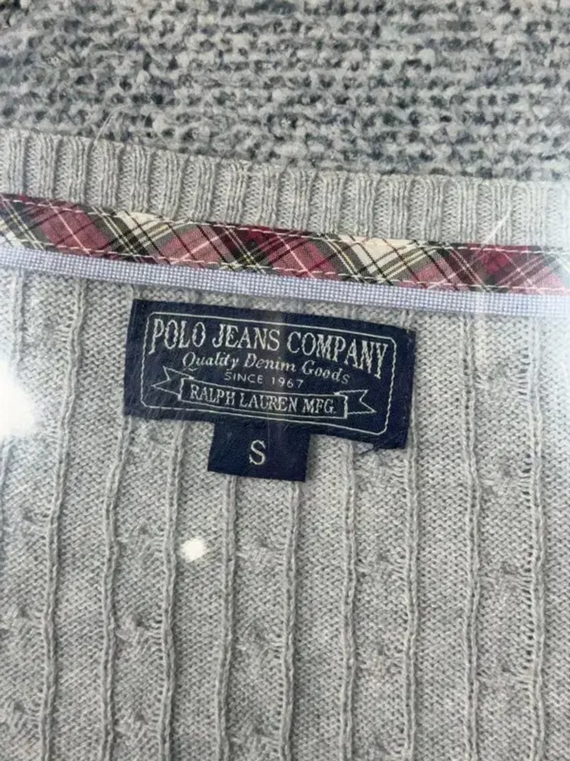 폴로 두산 울 캐시미어 니트 가디건 S 상품이미지7