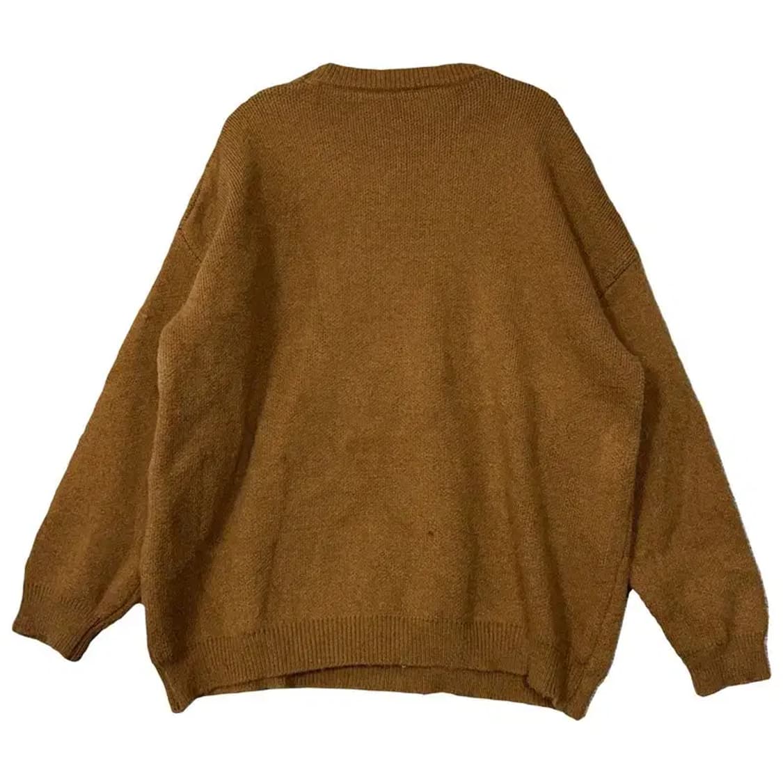 미키마우스 프린팅 브라운 빈티지 오버 사이즈 니트 F 상품이미지2