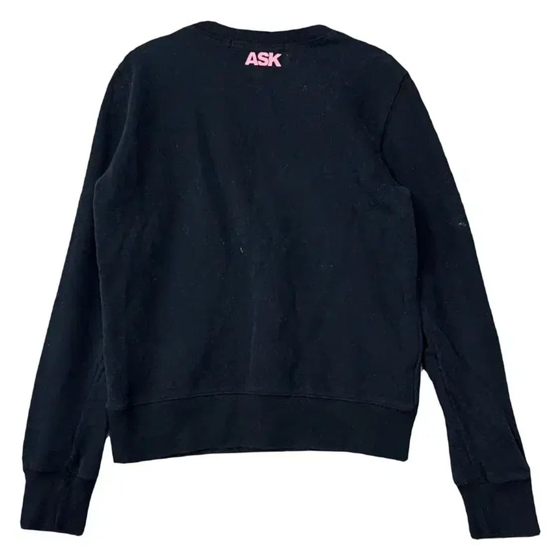 ASK 핑크 프린팅 네이비 Y2K 맨투맨 M 상품이미지2