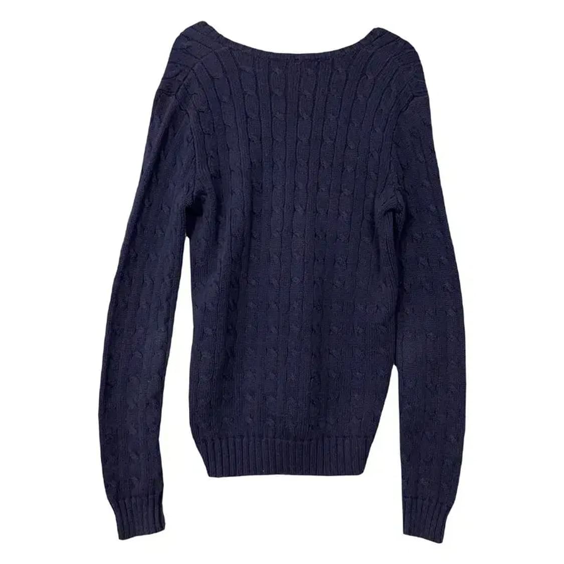 폴로 랄프로렌 네이비 브이넥 꽈배기 니트 S 상품이미지2